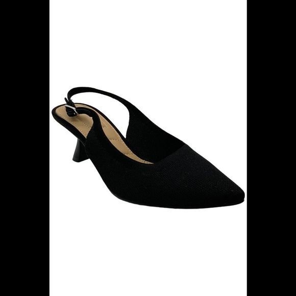 Kelly & Katie Women's Zaria Heel Slingback Pump Black - Medium - Picture 1 of 3